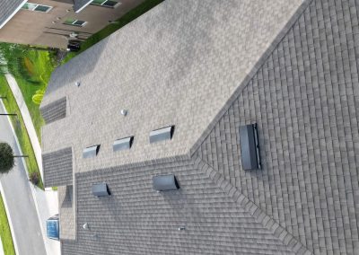 Aerial view of a clean, residential rooftop prepared for solar panel installation by Smart Volt Solutions.