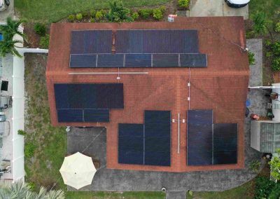 Residential Solar Panel Installation - Top View