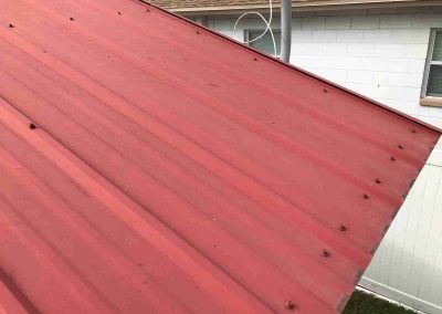 Red Metal Roof Prepared for Solar Panel Installation by Smart Volt Solutions