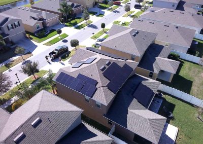 Solar Panel Array on Residential Roof