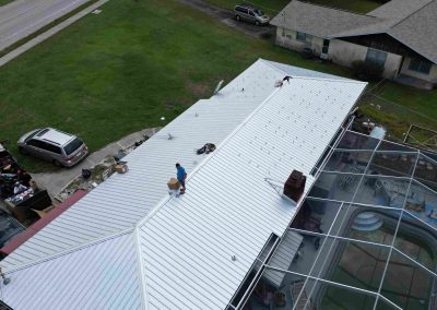 Solar Panel Installation Preparation on Metal Roof