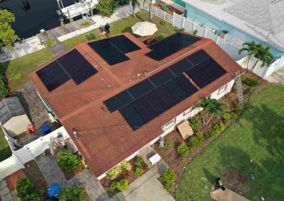 Solar Panel System on Residential Roof