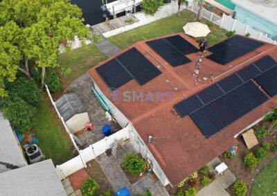 Residential Solar Install - Bird's Eye - St. Pete FL