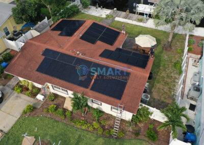 Residential Solar Install - Bird's Eye - St. Pete Alt Angle