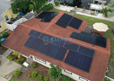 Residential Solar Install - Bird's Eye - St. Pete Alt Angle