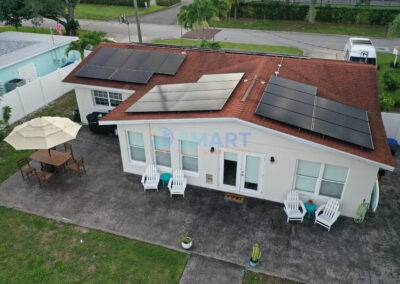 Residential Solar Install- back of house